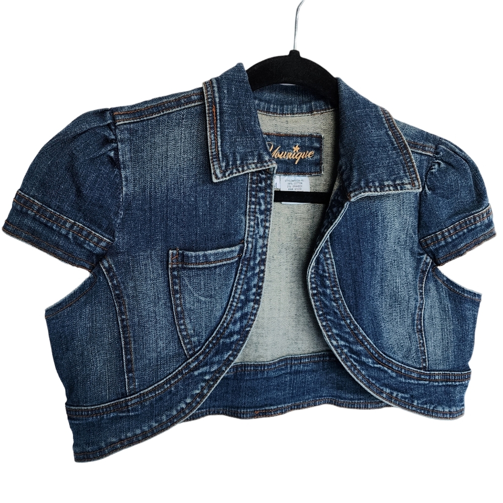 Denim Cropped Jacket